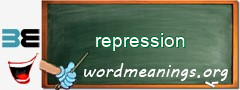 WordMeaning blackboard for repression